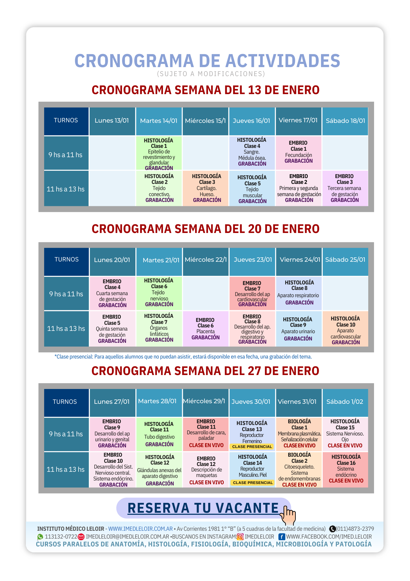 Reserva tu vacante - Histo 3